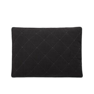 NEW Set‎ of 2 Brooklinen 100% Linen Quilted Charcoal Standard Shams